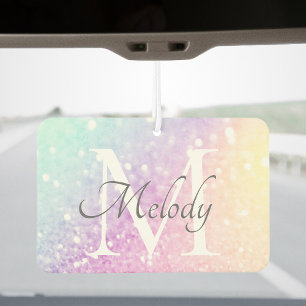 Glam Iridescent Glitter Personalized Colourful Air Freshener
