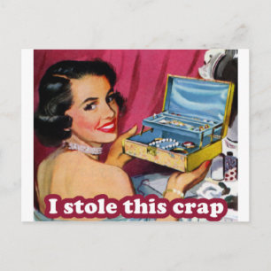 Glam Kleptomania Postcard