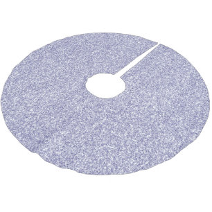 Glam Lavender Lilac Purple Glitter Brushed Polyester Tree Skirt