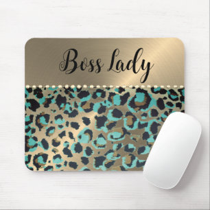 "Glam Leopard Boss Lady  Mouse Pad