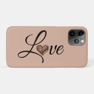 Glam Leopard Heart Love Design iPhone 11 Pro Case