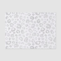 Glam Leopard Print Chic Trendy Silver Decoupage