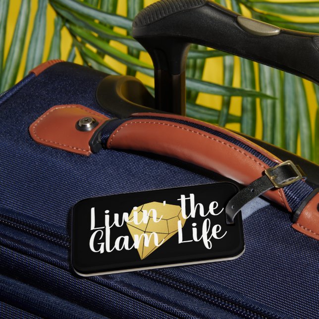 Glam Life Gem Luggage Tag (Front Insitu 3)