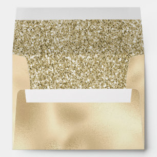 Glam Luxe Gold Glitter       Envelope
