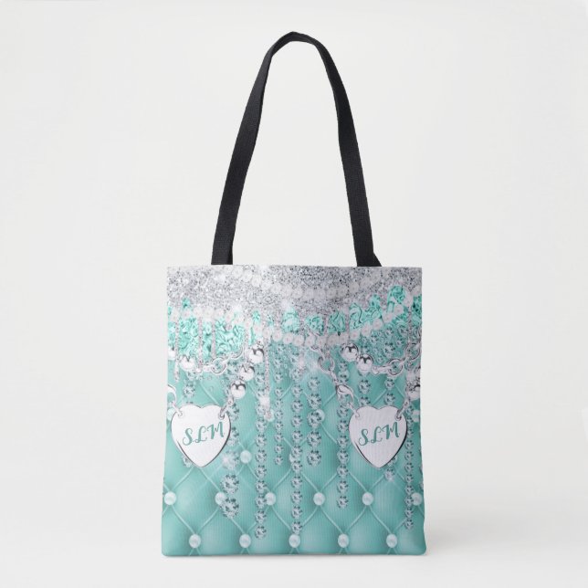 Glam Luxury Bling Tote Bag (Front)