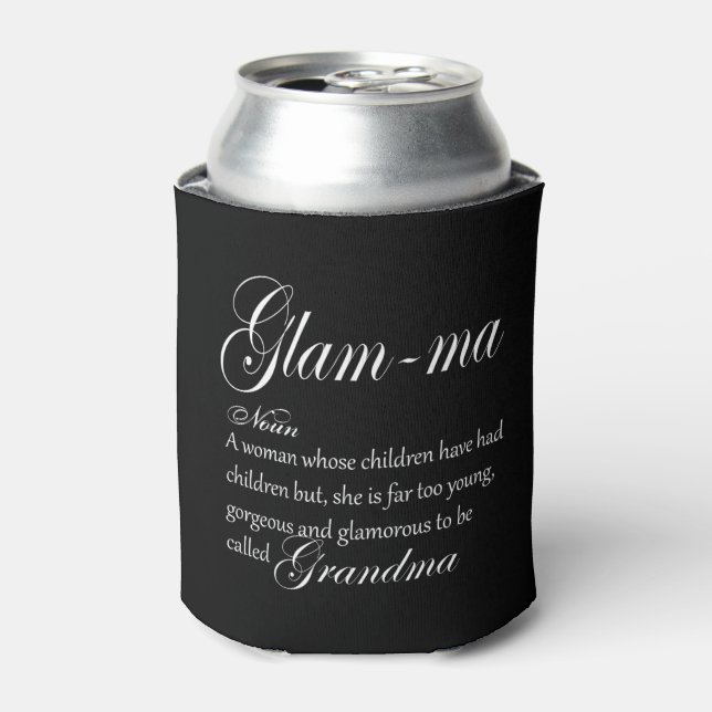 GLAM MA grandma definition Can Cooler (Can Front)