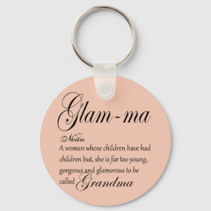 GLAM MA grandma definition Keychain