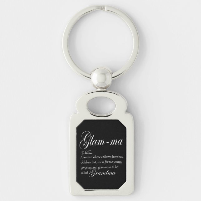 GLAM MA grandma definition Keychain (Front)