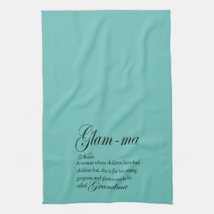 GLAM MA grandma definition Kitchen Towel