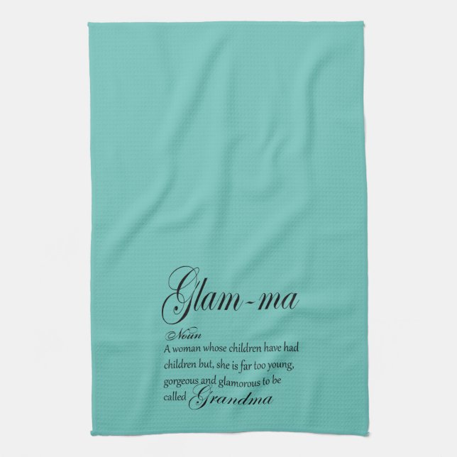GLAM MA grandma definition Kitchen Towel (Vertical)