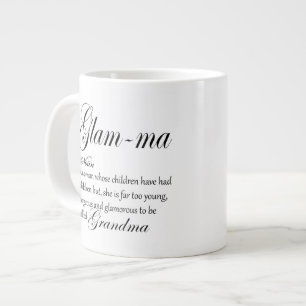GLAM MA grandma definition Large Coffee Mug