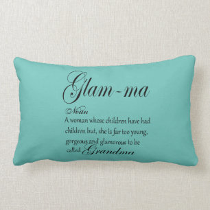 GLAM MA grandma definition Lumbar Pillow