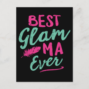 Glam-Ma Grandma Mothers Day Postcard