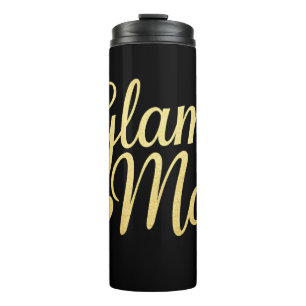 Glam Ma Heart Gold Mom Grandma Mother's Day Thermal Tumbler
