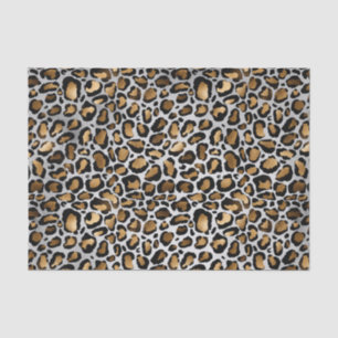 Glam Metallic Large Leopard Print Tissue Paper