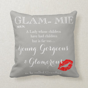 Glam-mie Grandma cushion pillow