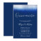 Glam Navy Blue Quinceanera Invitations