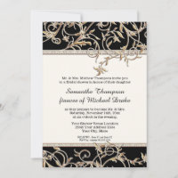 Glam Old Hollywood Regency Black Bridal Shower
