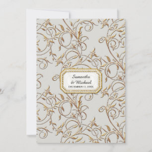 Glam Old Hollywood Regency Black Tie Lavender Invitation