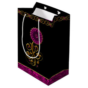 Glam Orchid Flower Jewel Gift Bag