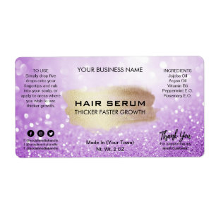 Glam Pastel Purple Parties scintillant Cheveux Ser