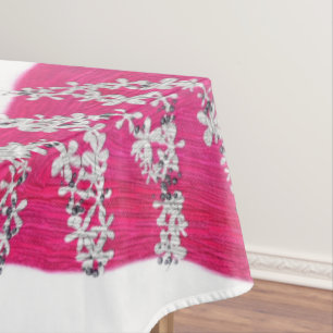Glam Pink Christmas tree Tablecloth
