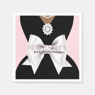 Glam Pink Ethnic Fancy Theme Baby Shower Napkin