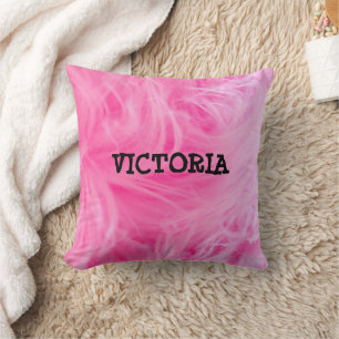 Glam Pink Girly Design Throw Pillow