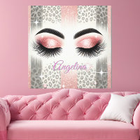 Glam Pink Glitter Eyelashes 
