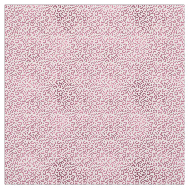Glam Pink Leopard Print Fabric (Swatch)