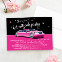 Glam Pink Limo Bat Mitzvah Party