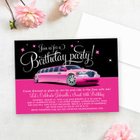 Glam Pink Limo Birthday Party