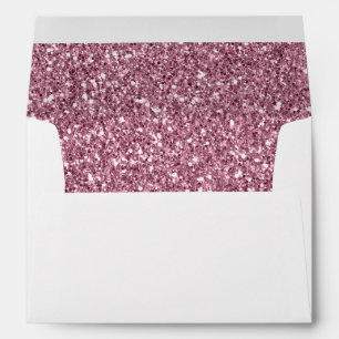 Glam Pink Sparkle Glitter Glitz Envelope