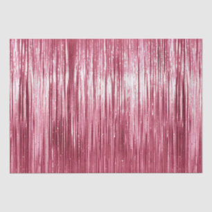 Glam Pink Sparkle Stripes Tissue Paper