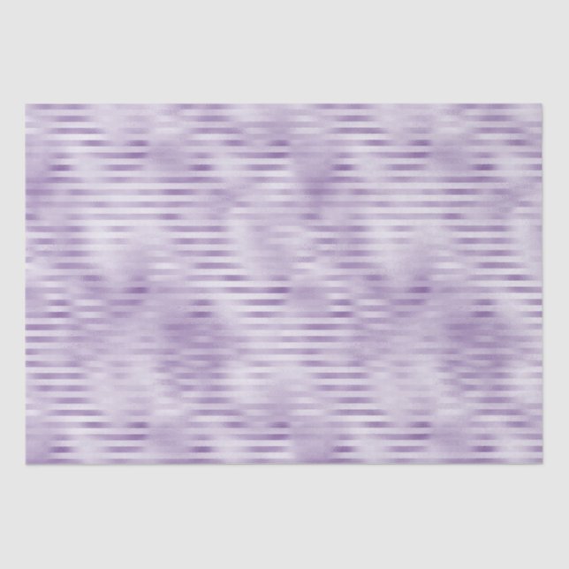 Glam Purple Stripes Tissue Paper (Front)