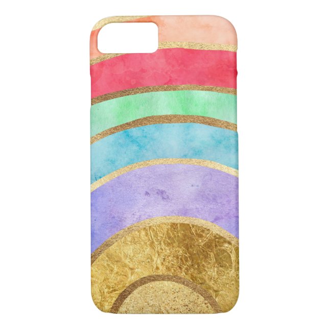 Glam Rainbow Case-Mate iPhone Case (Back)