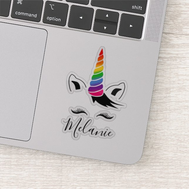 Glam Rainbow Unicorn Name (Detail)