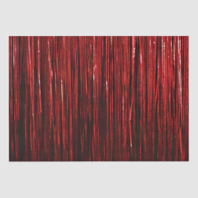 Glam Red Glitzy Wedding Tissue Paper (Front)