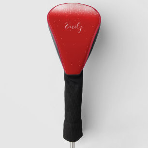 Glam Red Personalized Golf Head Cover