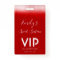 Glam Red Sweet 16  Invitation VIP Pass Badge
