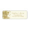 Glam Return Address Labels | Chic Faux Gold Foil