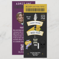 Glam Rock Rock ’n’ Roll Wedding Ticket
