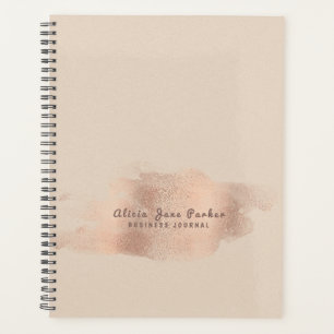Glam Rose Gold Cuivre Foil Chic Business personnel