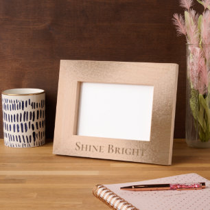 Glam Rose Gold Etched Frames