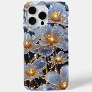 Glam Rose Gold Glitter Elegant Monogram iPhoneCase iPhone 15 Pro Max Case