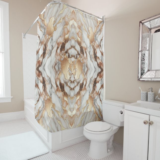 Glam Rose Gold Luxurious Trendy Marble  (In Situ)
