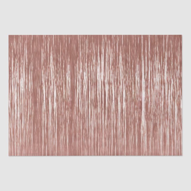 Glam Rose Gold Sparkle Stripes  Tissue Paper (Front)