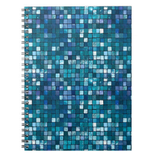 Glam Sequins Grid Texture Modern Pattern Notebook