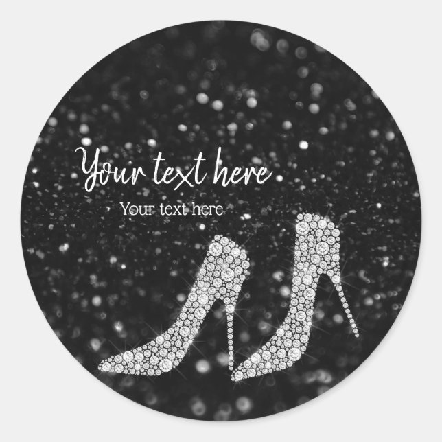 Glam Shoes High Heels for all occasions Classic Round Sticker (Front)
