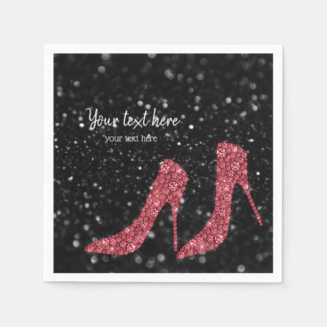 Glam Shoes High Heels for all occasions Napkin (Front)
